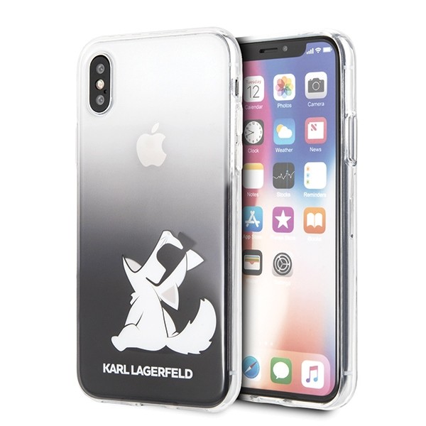 Etui hardcase iPhone X/Xs KLHCPXCFNRCBK czarny