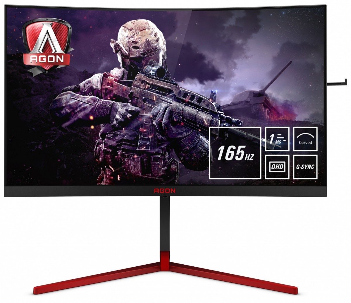 Monitor 27 AG273QCG  LED Curved HDMI DP Pivot