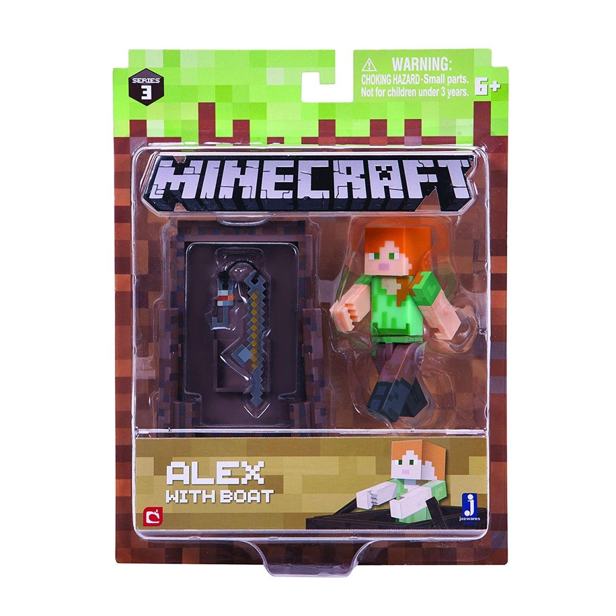 Figurka Minecraft - Alex z łodzią