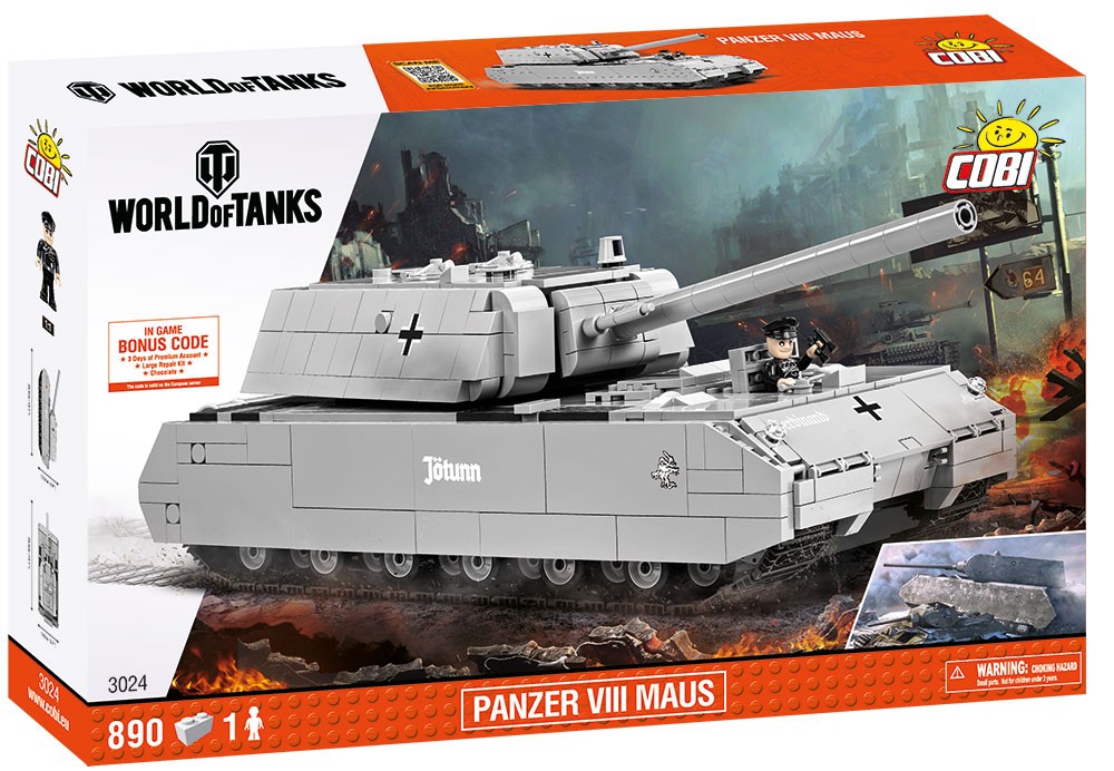 Klocki World of Tanks Panzer VII Maus - niemiecki czołg superciężki