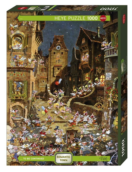 Puzzle 1000 elementów - Romantyczne miasto, noc