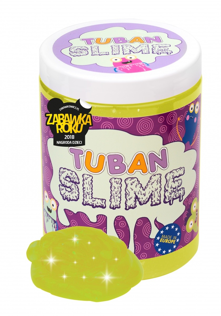 Masa plastyczna Super Slime - Brokat neon żółty 1 kg