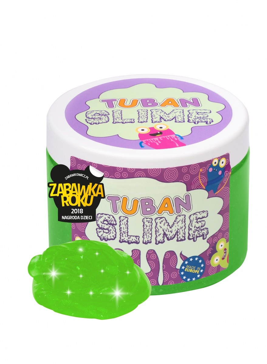 Masa plastyczna Super Slime - Brokat neon zielony 0,5 kg