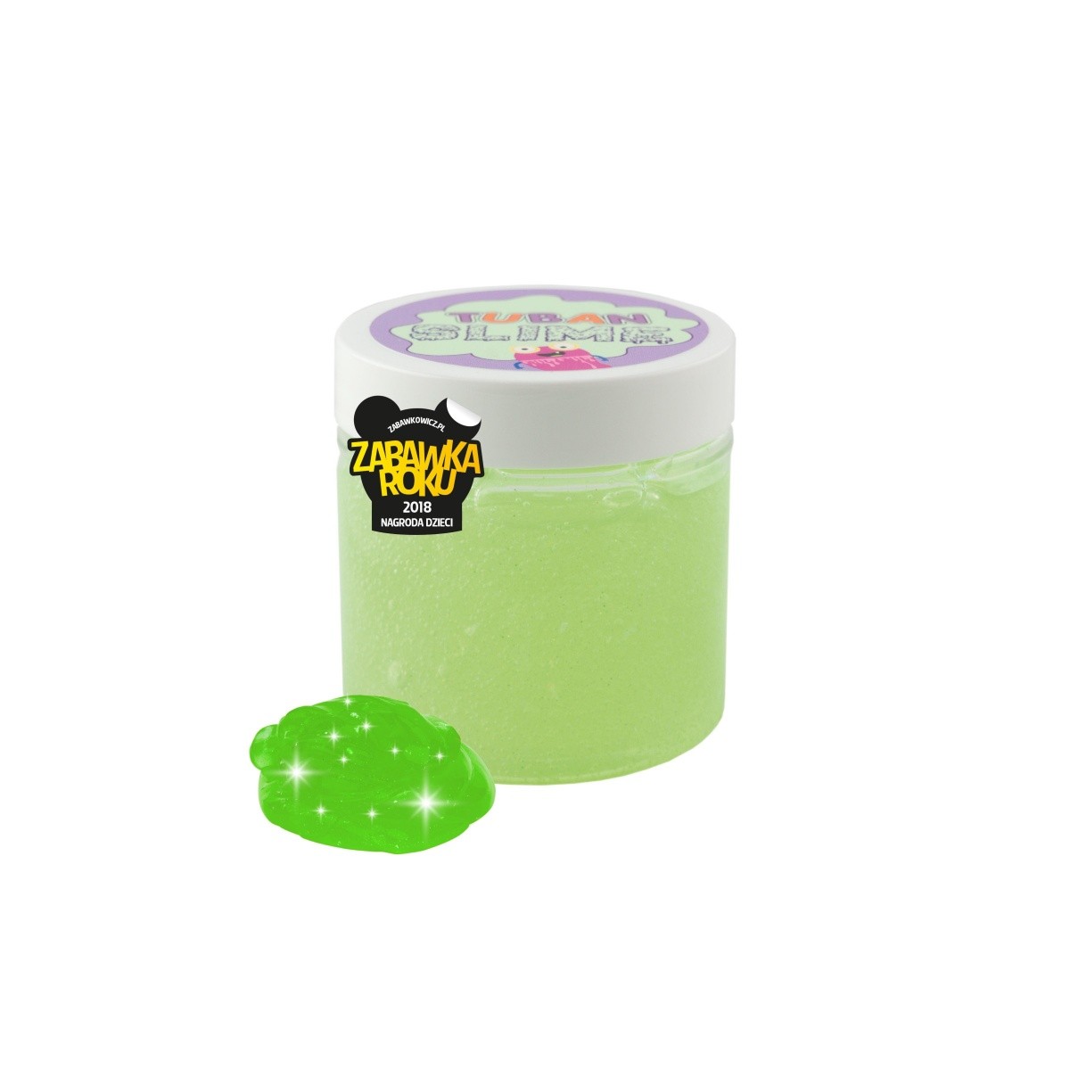 Masa plastyczna Super Slime - Brokat neon zielony 0,1 kg