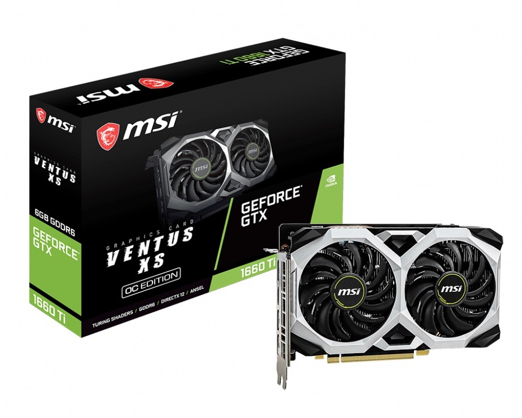 Karta graficzna GeForce GTX 1660 Ti VENTUS XS 6GB OC 192BIT GDDR6 3DP/HDMI