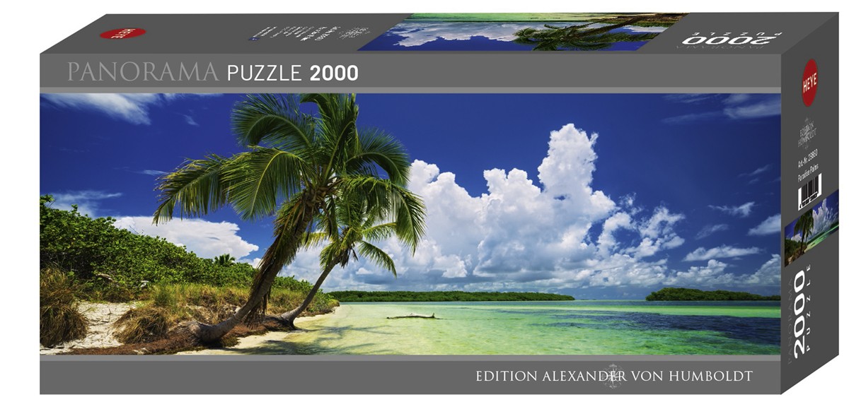 Puzzle 2000 elementów - Rajskie palmy