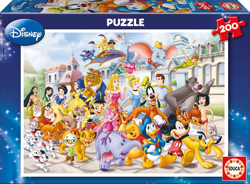 Puzzle 200 elementów Parada Disneya