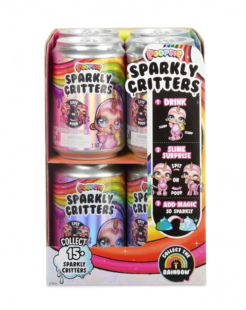 Figurki Poopsie Sparkly Critters Display 2x8 sztuk