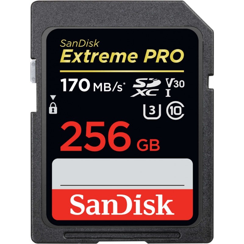 Karta pamięci Extreme Pro SDXC 256GB 170/90 MB/s V30 UHS-I U3 