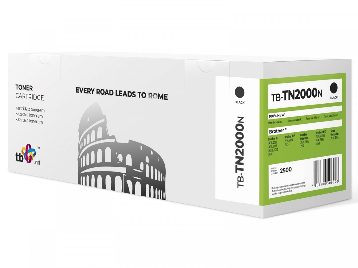 Toner do Brother TN2000 TB-TN2000N BK 100% nowy