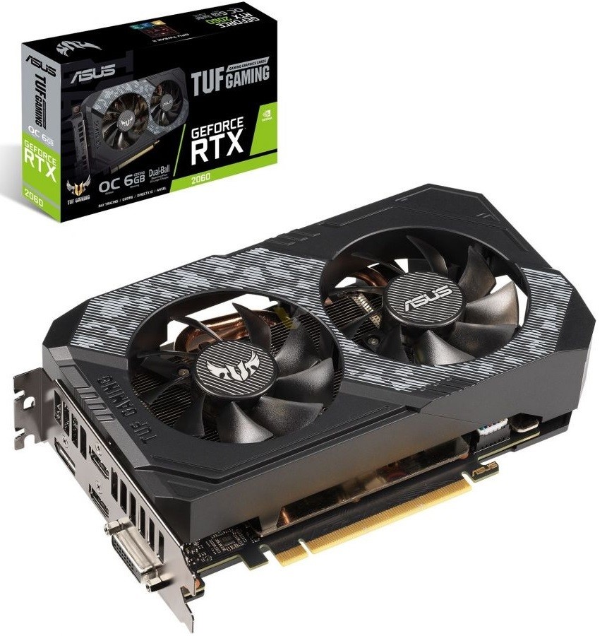 Karta graficzna GeForce RTX 2060 TUF O6G GAMING 6GB GDDR6 192BIT DVI-D/2HDMI/DP