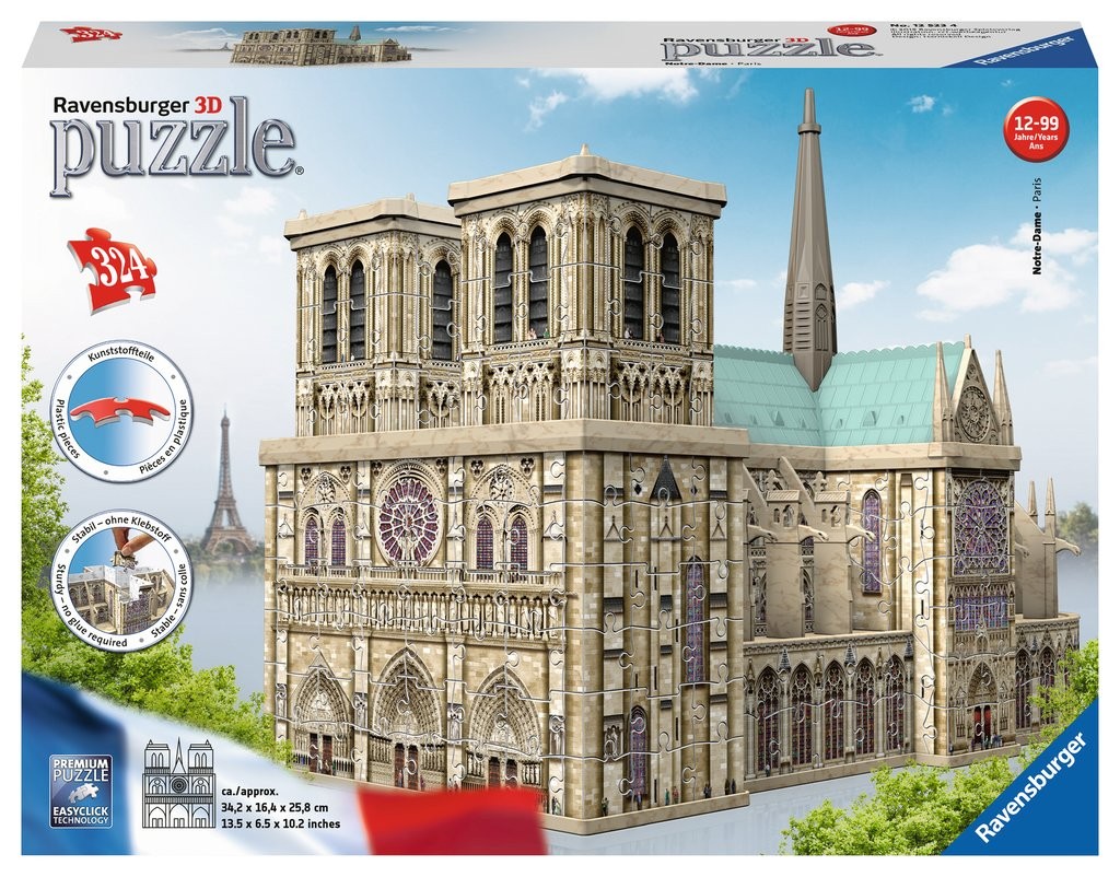 Puzzle 324 elementy Katedra Notre Dame