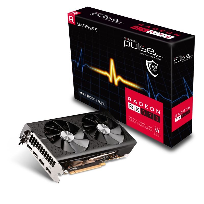 Karta graficzna Radeon RX 570 PULSE 8GB GDDR5 256BIT 2HDMI/2DP OC