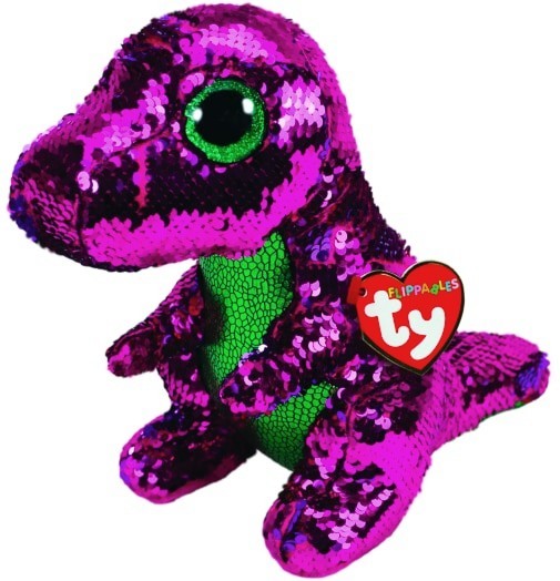 Maskotka TY Beanie Boos Flippables Cekinowy dinozaur 24 cm