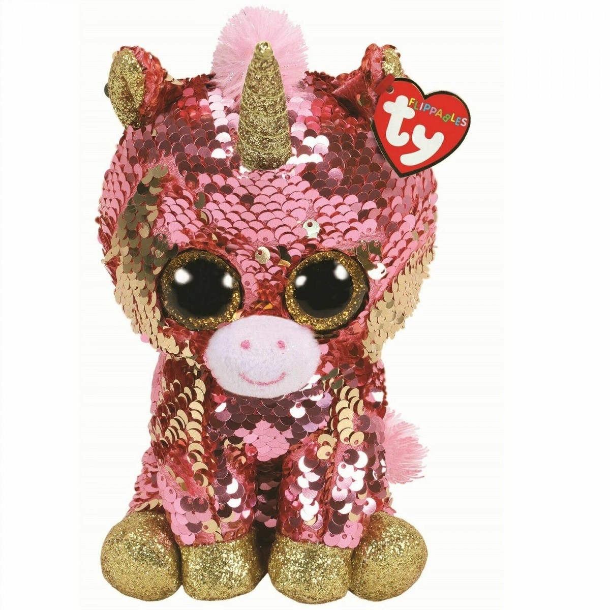 Maskotka TY Beanie Boos Flippables Cekinowy Jednorożec Sunset 15 cm