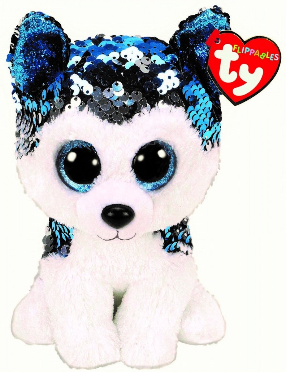 Maskotka TY Beanie Boos Flippables Cekinowy Husky Slush 15 cm