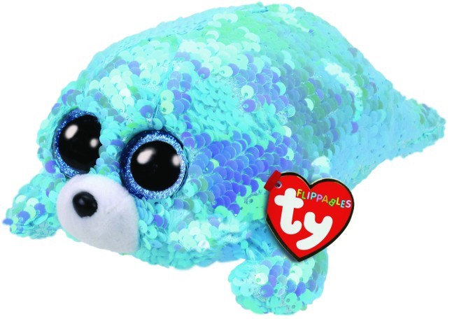 Maskotka TY Beanie Boos Flippables Cekinowa Foka Waves 15 cm