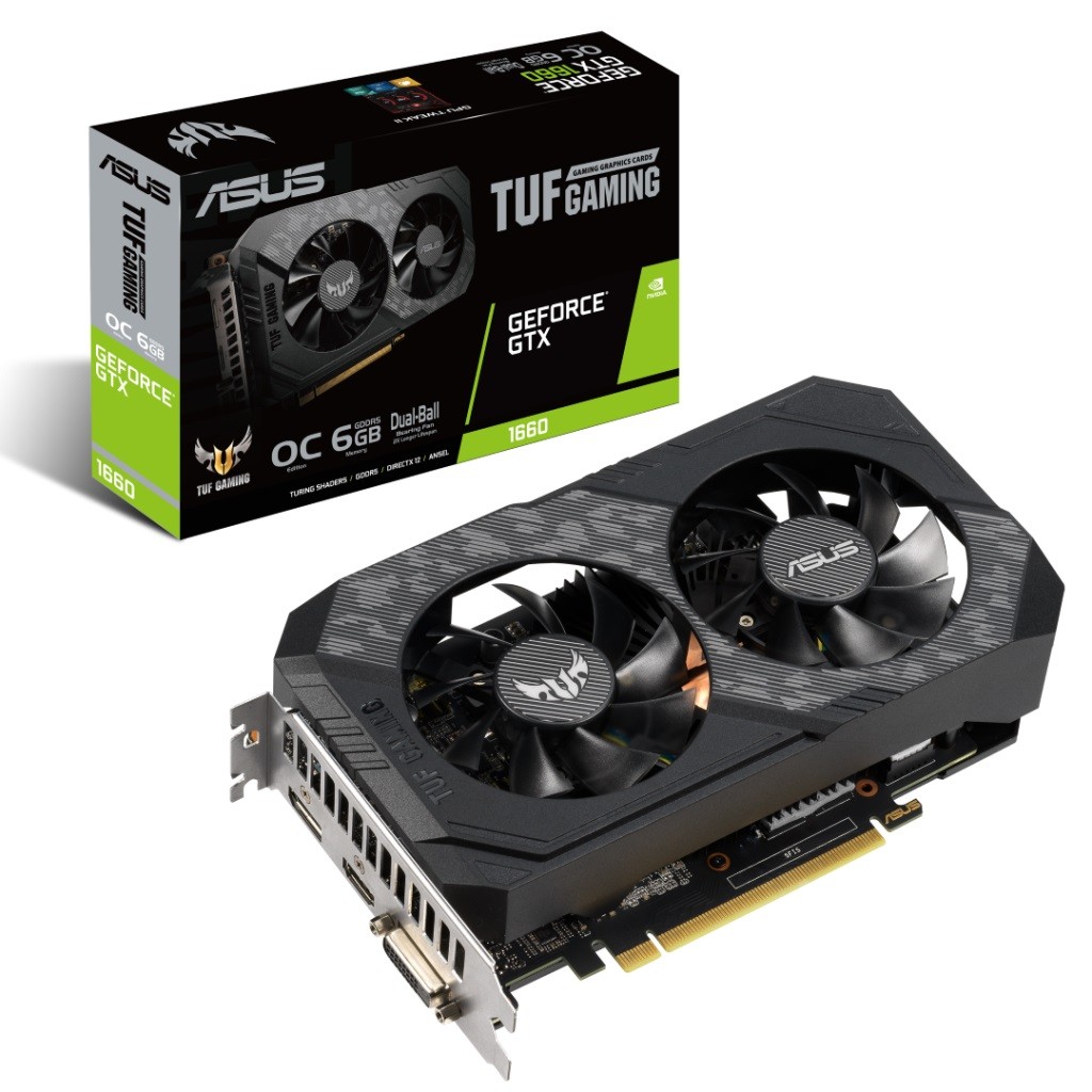 Karta graficzna GeForce GTX 1660 TUF GAMING OC 6GB 192BIT GDDR5 HDMI/DVI-D/DP