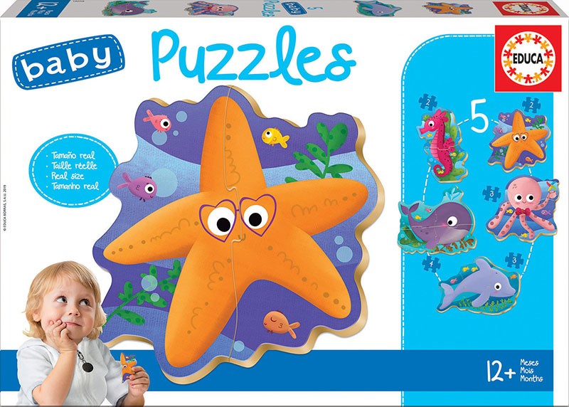 Puzzle Baby Zwierzęta morskie