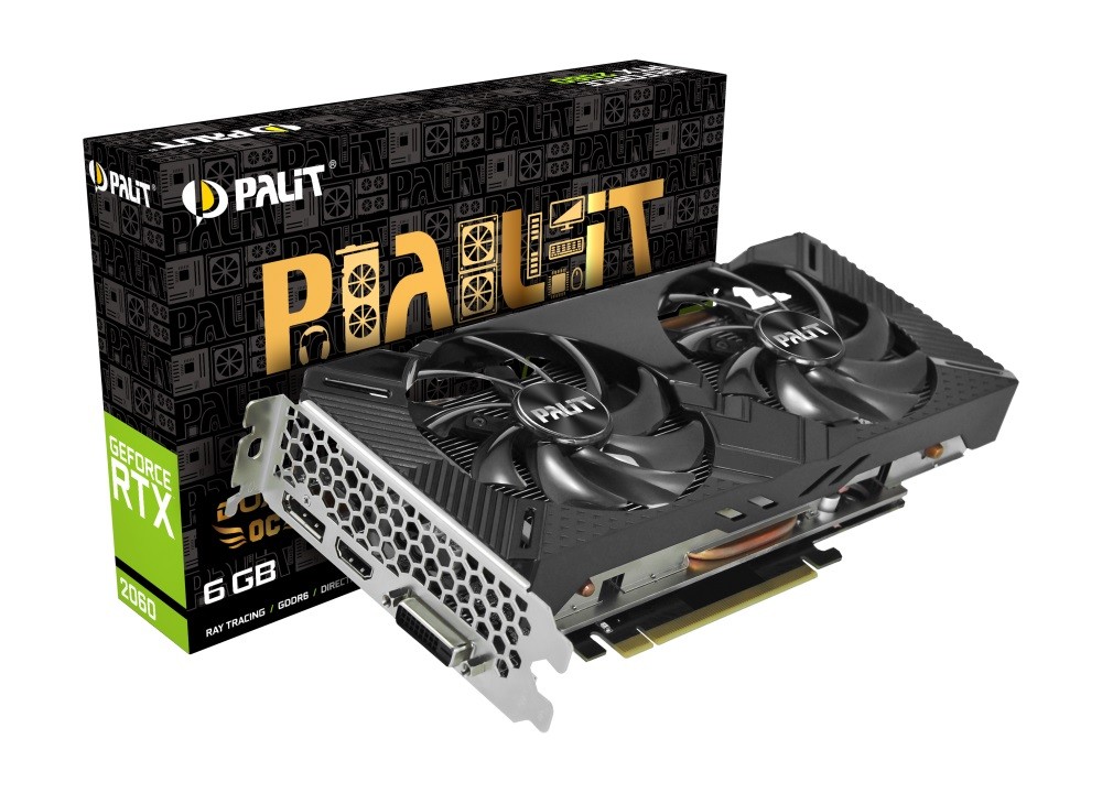 Karta graficzna GeForce RTX 2060 DUAL OC 6GB GDDR6 192bit DP/DVI-D/HDMI