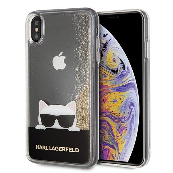 Etui Hardcase iPhone Xs Max złoty LiquidGlitter 