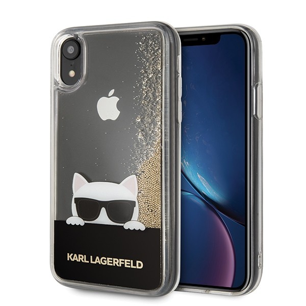 Etui Hardcase iPhone Xr złoty Liquid Glitter 