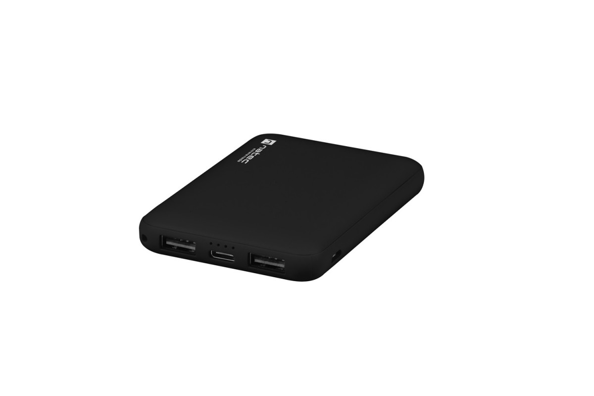 Power Bank Extreme Media 5000mAh Compact 2x USB + 1x USB-C czarny 