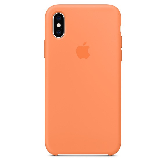 Etui silikonowe iPhone XS - papaja