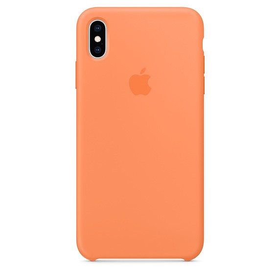 Etui silikonowe iPhone XS Max - papaja