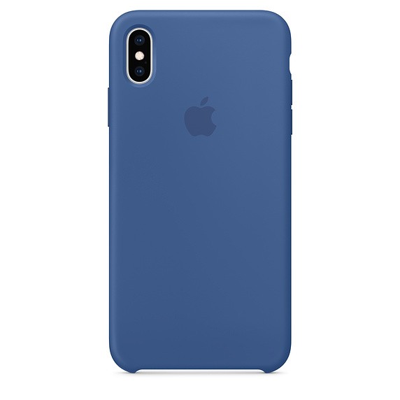 Etui silikonowe iPhone XS Max - delftyjski błękit