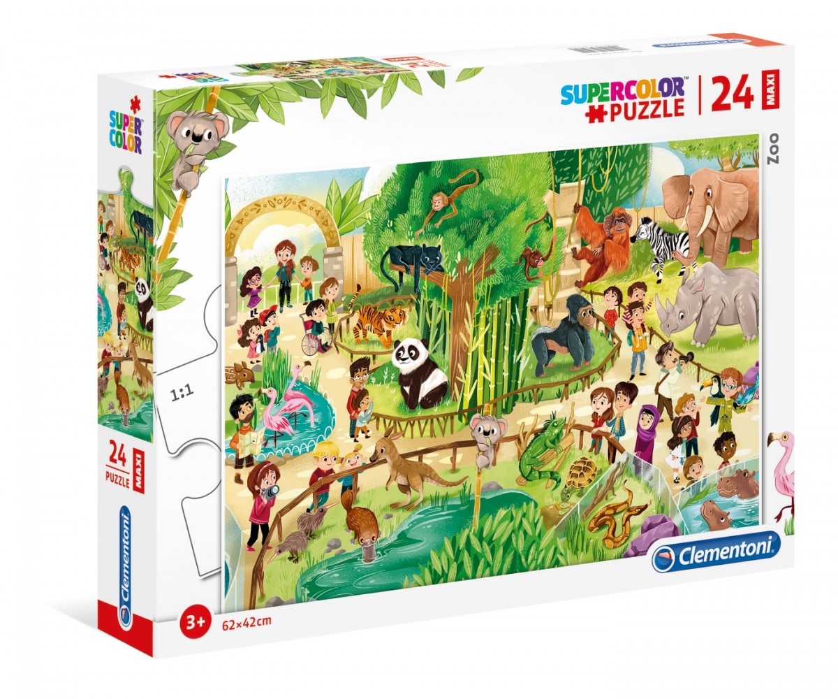 Puzzle 24 elementy MAXI Zoo