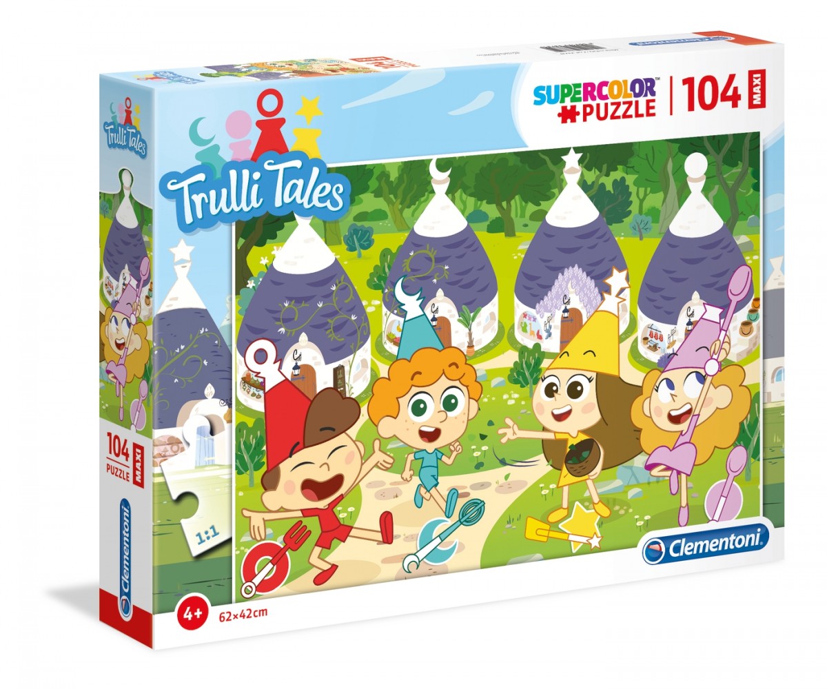 Puzzle 104 elementy Maxi Super Kolor - Trulli Tales