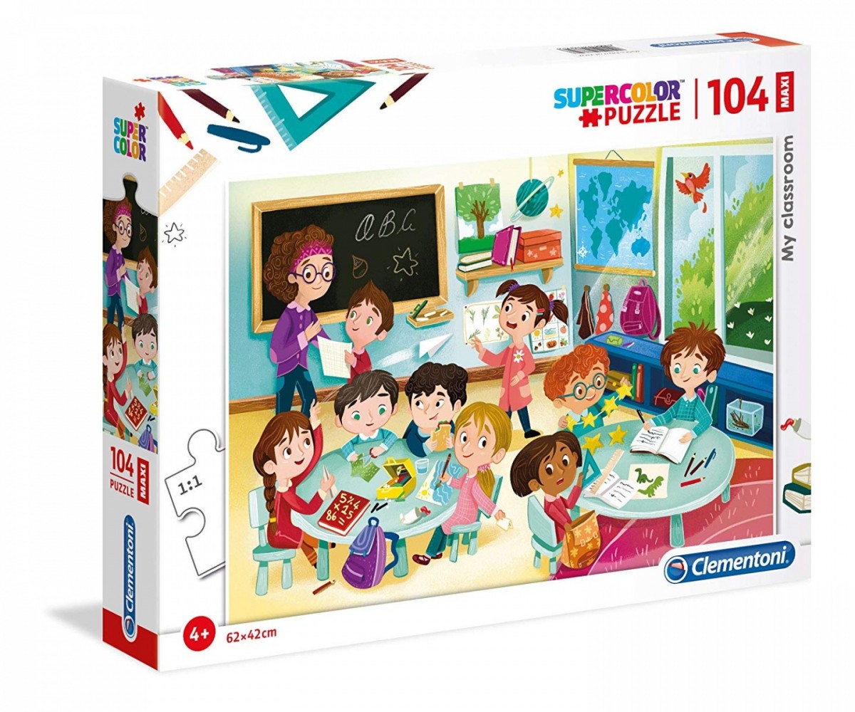 Puzzle 104 elementy Maxi Super Kolor - Moja klasa