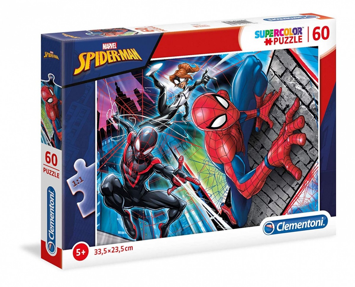 Puzzle 60 elementów Super Kolor - Spider-Man