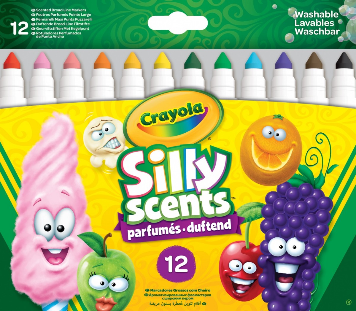 Markery Silly Scented Słodkie zapachy 12 sztuk