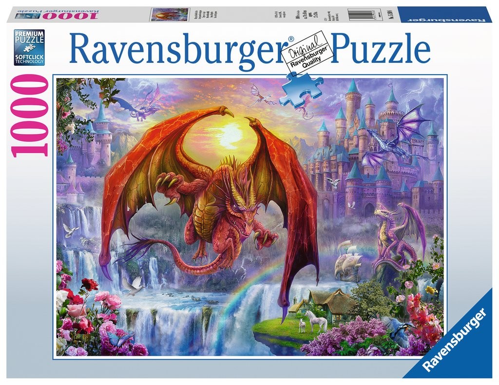 Puzzle 1000 elementów - Smocze Królestwo