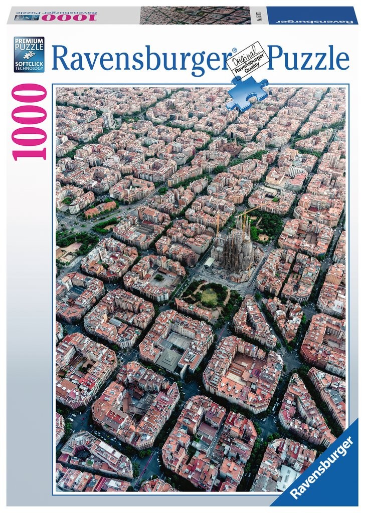 Puzzle 1000 elementów Barcelona z lotu ptaka