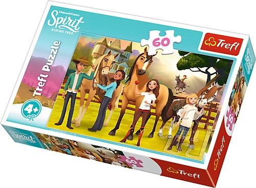 Puzzle 60 elementów - Smak przyjaźni, Spirit Riding Free