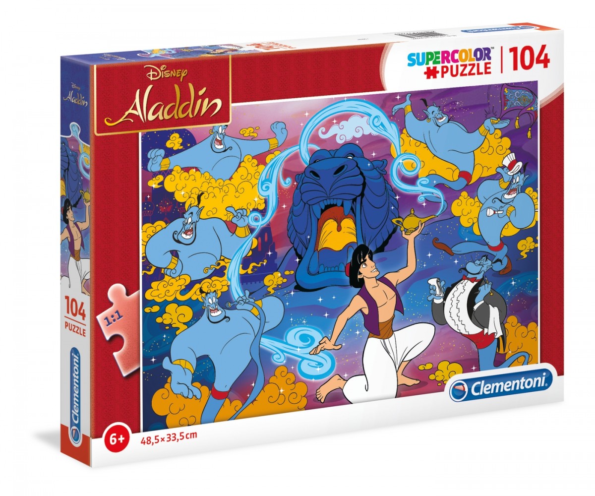 Puzzle 104 elementy Super Kolor - Alladyn