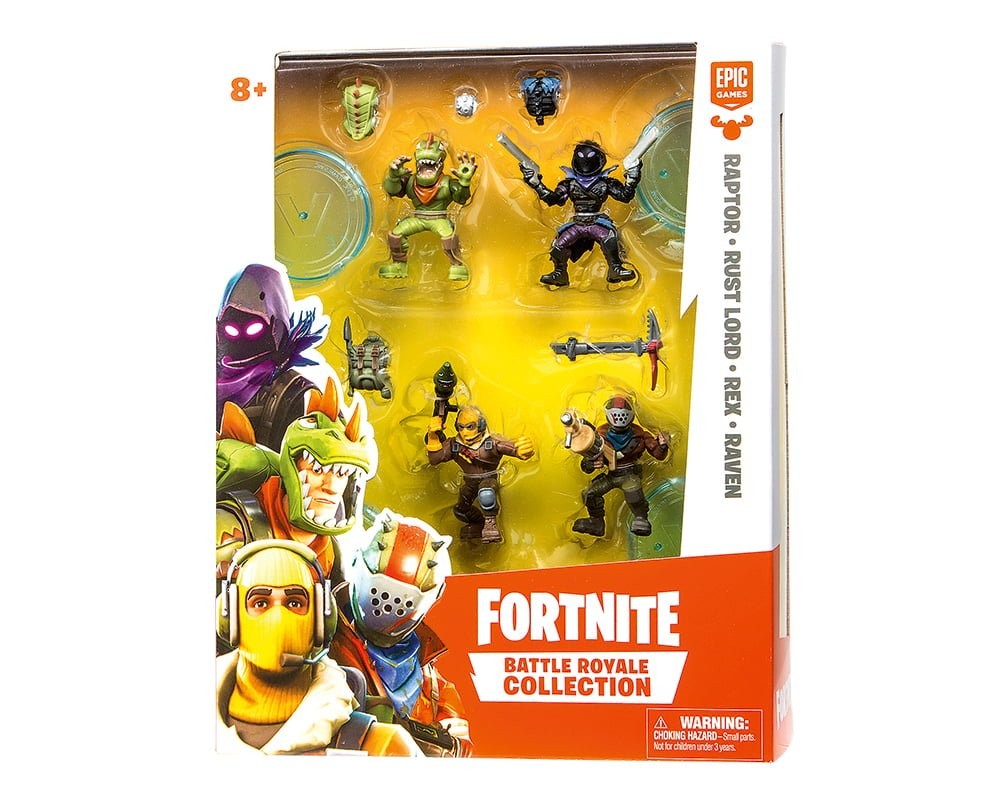 Figurki Fortnite 4-pak z akcesoriami Legendarny Squad