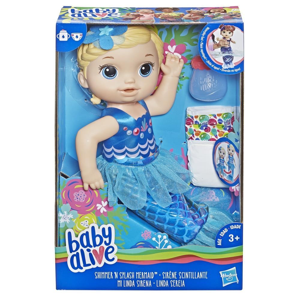 Lalka Baby Alive Migocząca Syrenka Blondynka