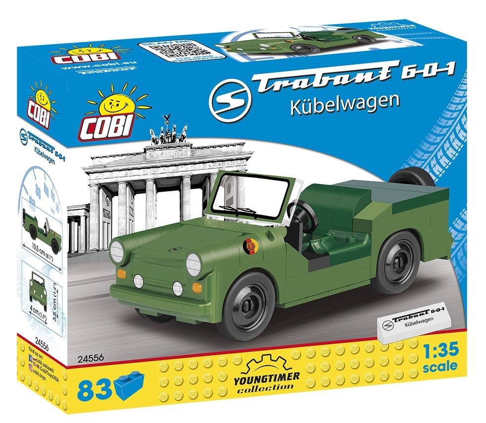 Klocki Auta Trabant 601 Kubelwagen