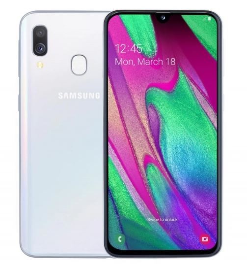 Smartfon GALAXY A40 Dual Sim biały