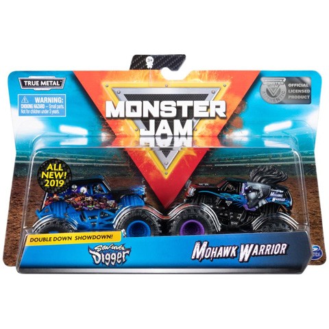 Auta MONSTER JAM 1:64 2- pak, Sonuva Diger vs Mohawk Warior