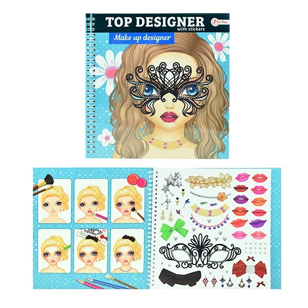 Kolorowanka make-up z naklejkami Toi-Toys 46131 Top Designer