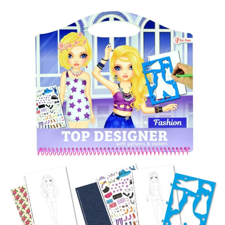 Kolorowanka Fashion z naklejkami Toi-Toys 46133 Top Designer