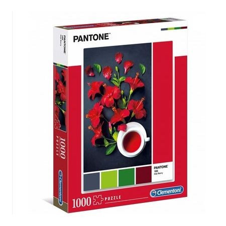 Puzzle 1000 elementów Pantone Czerwony hibiskus