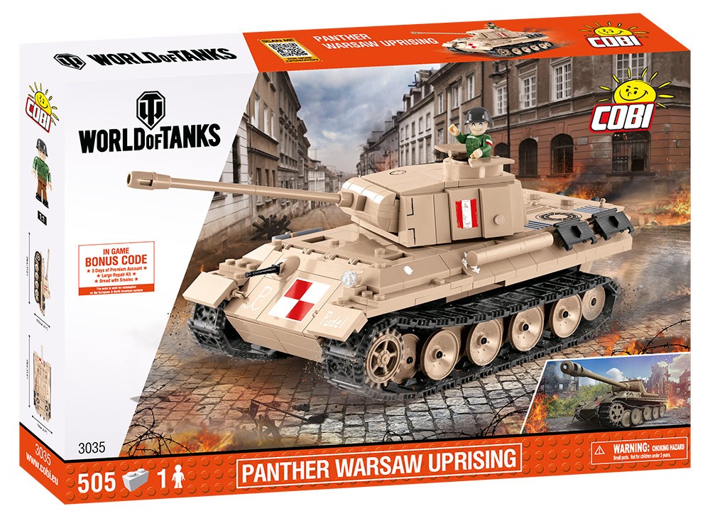 Klocki World of Tanks PzKpfw. V Panther - czołg powstańczy