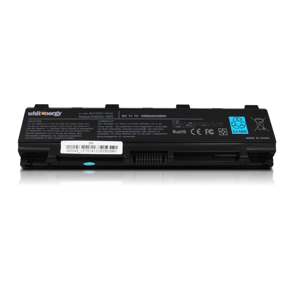 Bateria PA5024U-1BRS do laptopa Toshiba Satellite C850, C850D, C855, C870, C875, L850, L855, L870, L875, 10.8-11.1V; 5200mAh; czarna