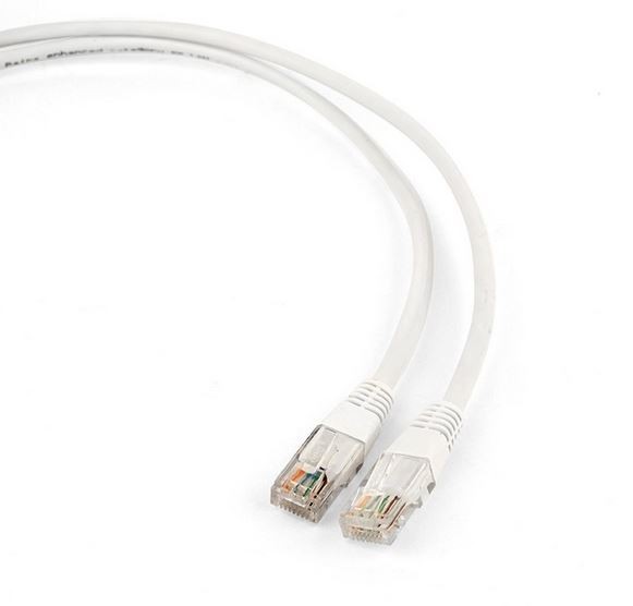 Patch cord 0.25m CAT5e UTP biały